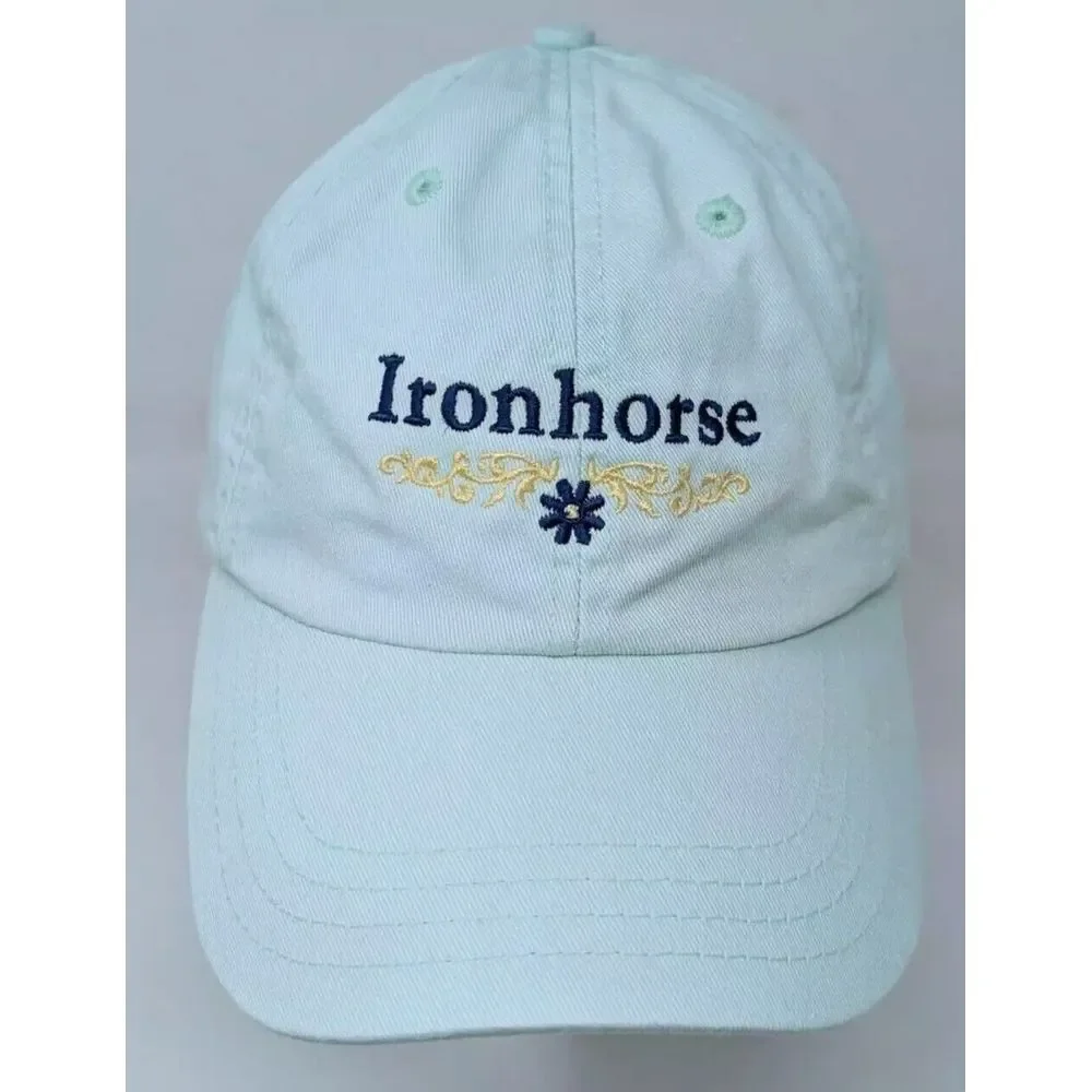 Ironhorse Golf Club Country Club Women's Hat‎ Baseball Cap Light Blue VTG